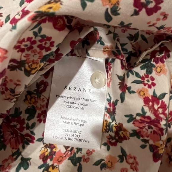 Sézane PIERRO shirt in small floral print - Picture 4 of 4